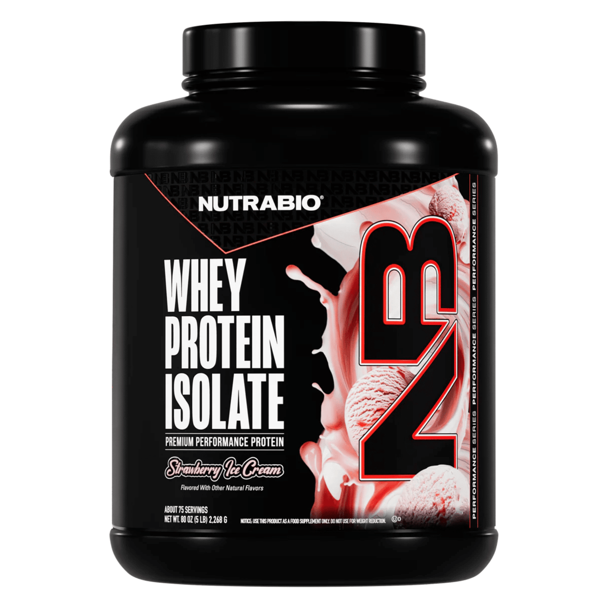 NutraBio 100% Whey Isolate — 25g Protein, 120 Calories, Zero Fat