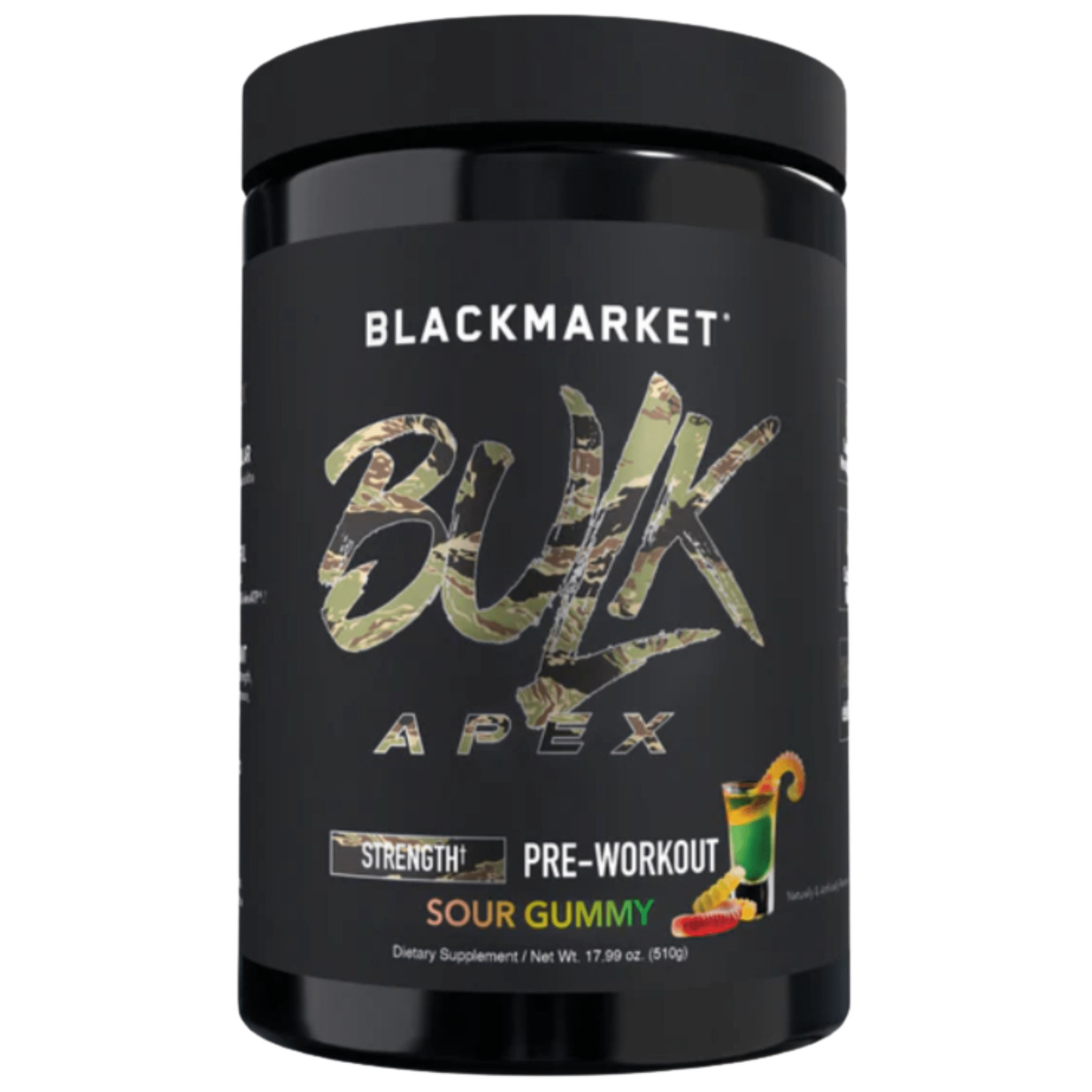Black Market Labs BULK APEX Strength Pre-Workout | 400mg Caffeine, ElevATP®