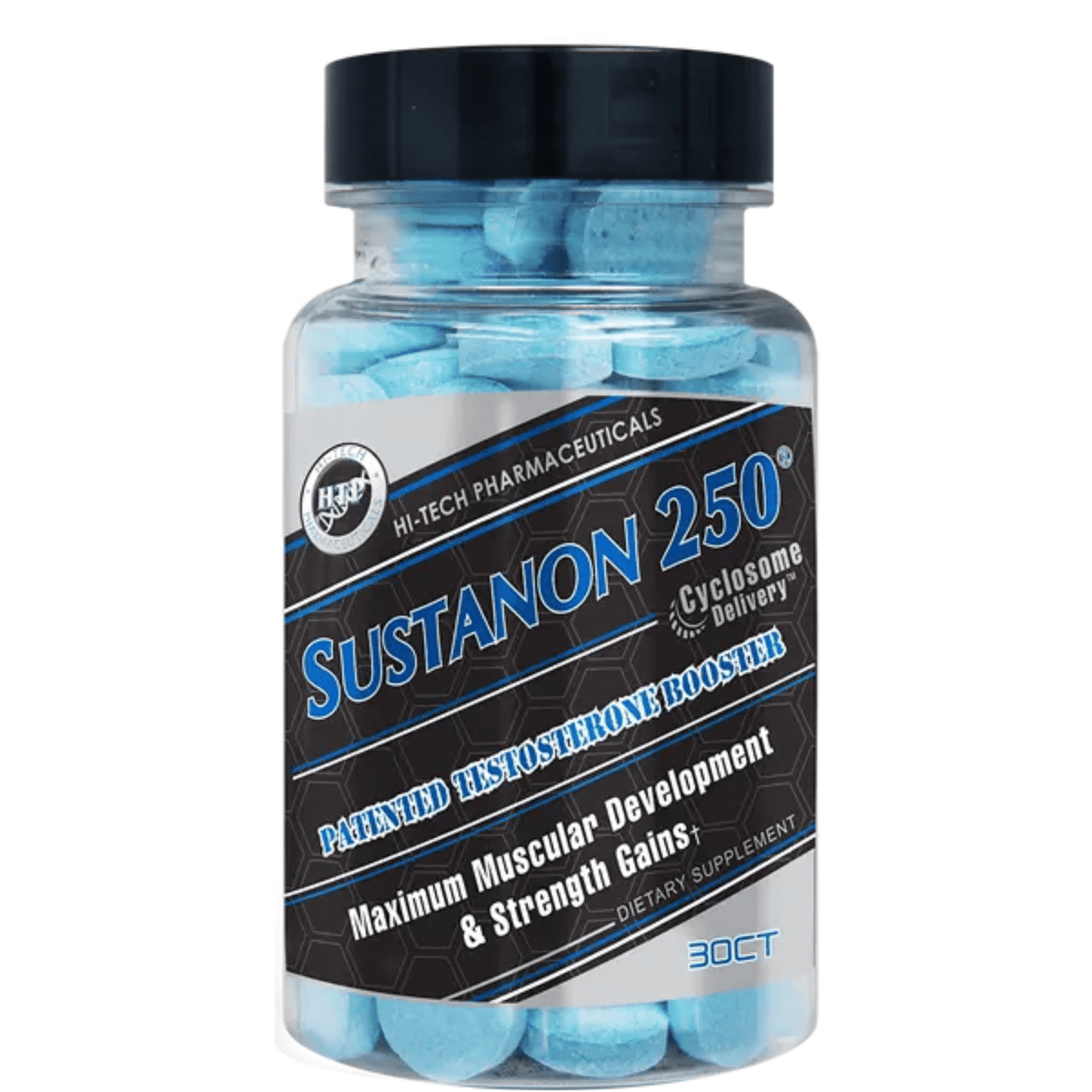 Hi-Tech Sustanon 250 Prohormone supplement, front of container
