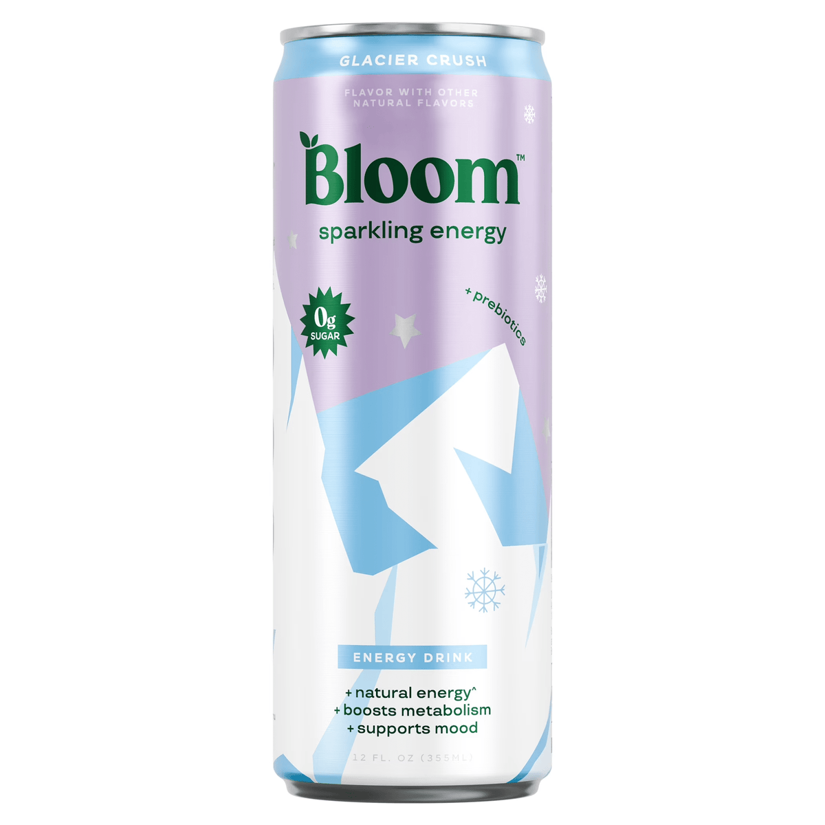 Bloom Sparkling Energy, 12ct size, Glacier Crush flavor