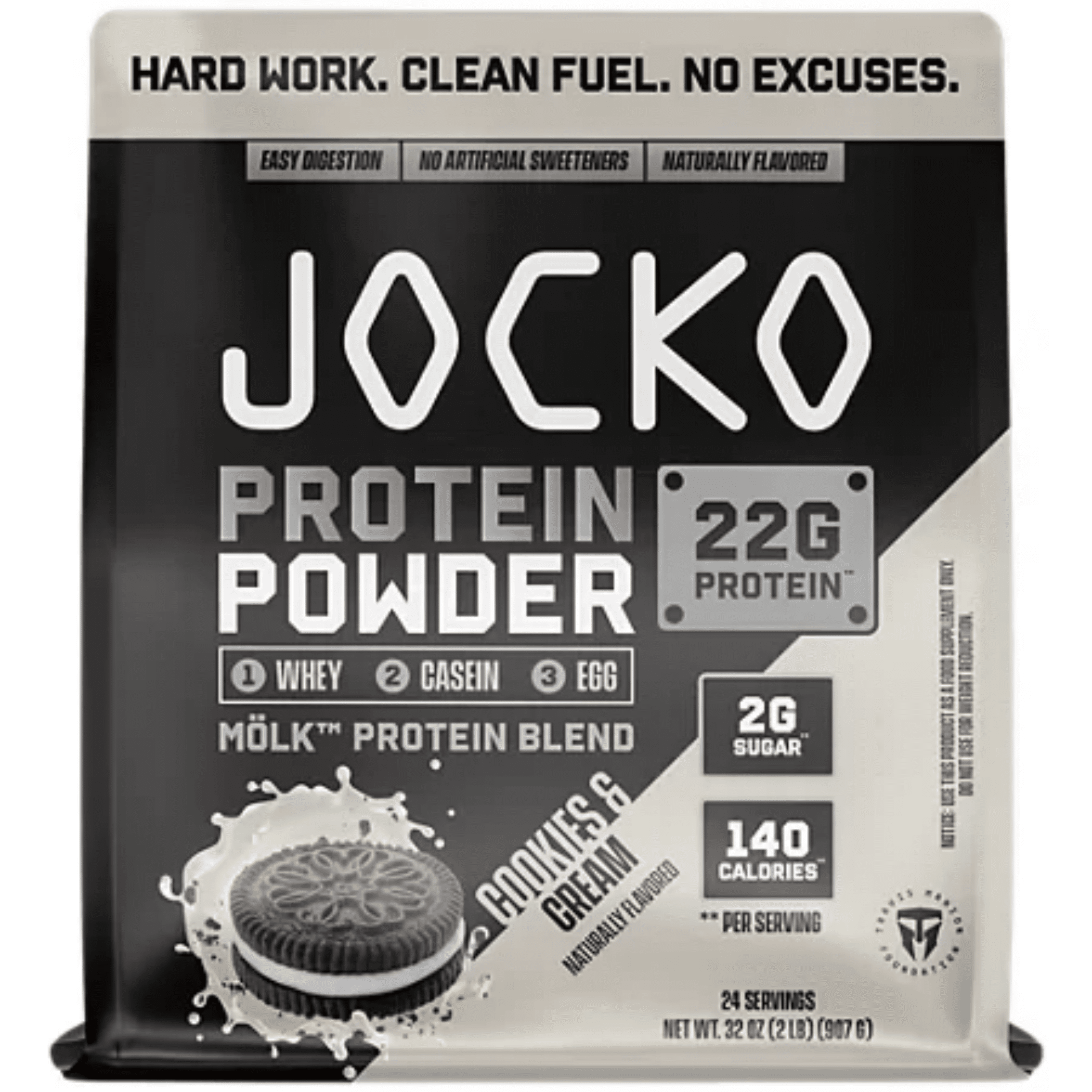 Jocko MÖLK Protein Powder — 22g, 4-Source Time-Release, No Artificial Sweeteners