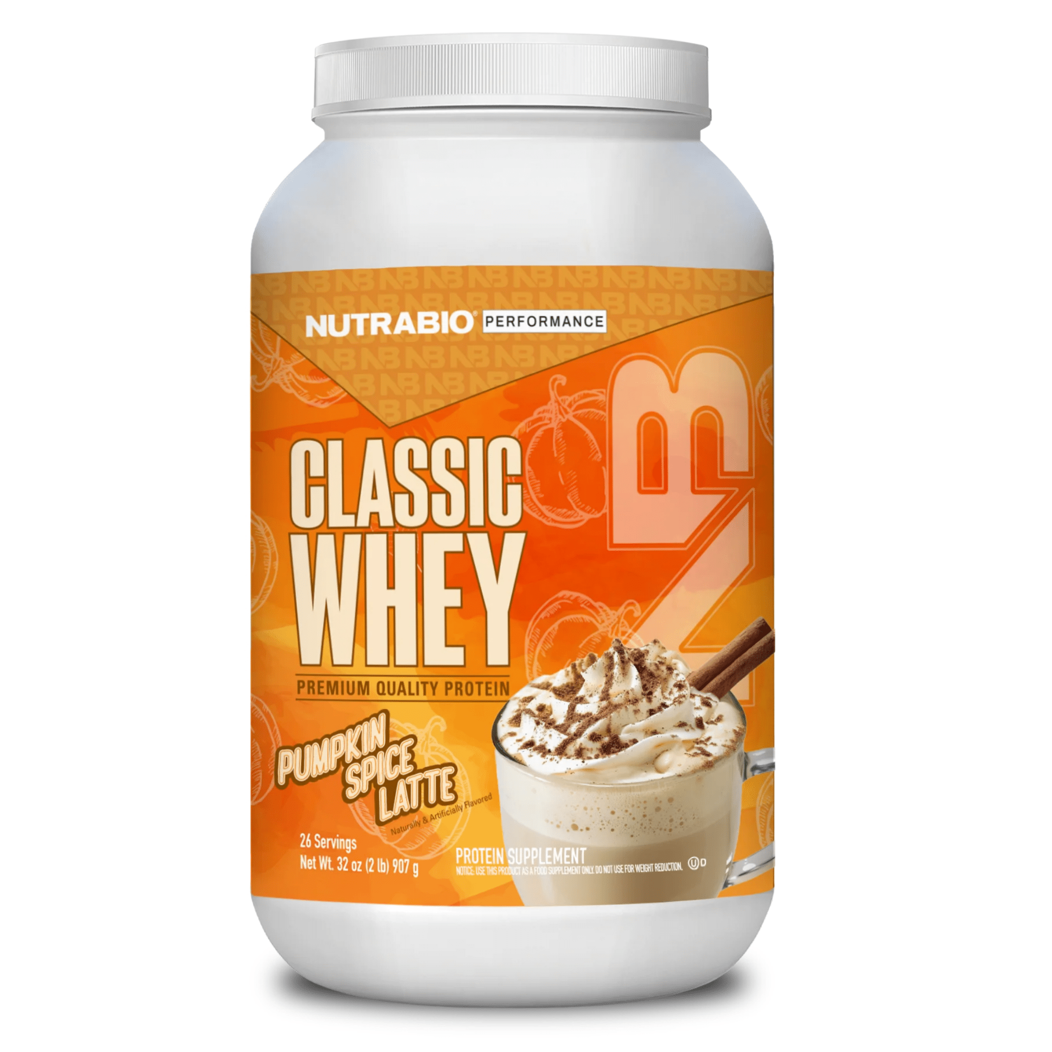 NutraBio Classic Whey Protein — 25g WPC80 Whey Protein Concentrate