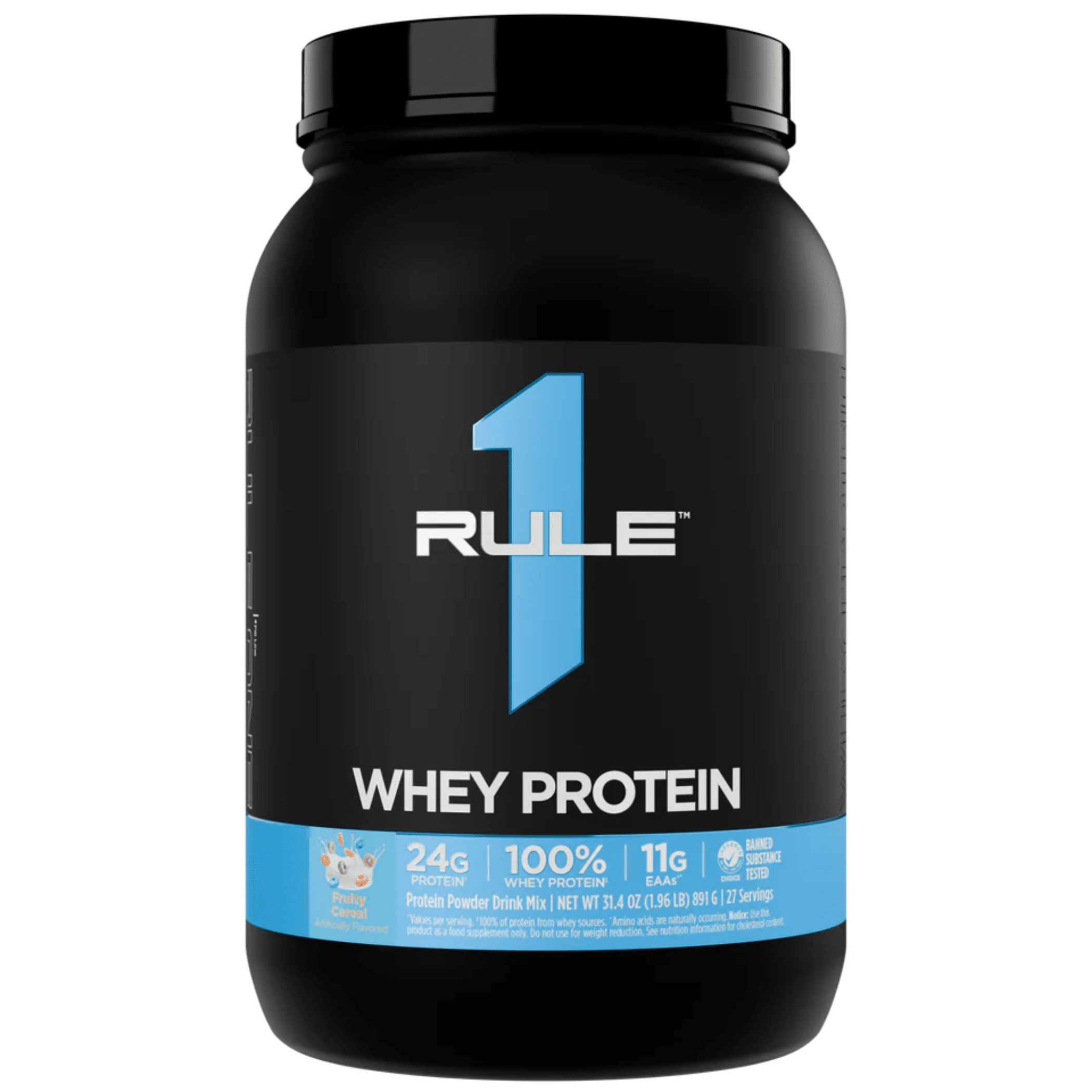 Rule 1 protein powder, 2lb size, Fruity Cereal flavor