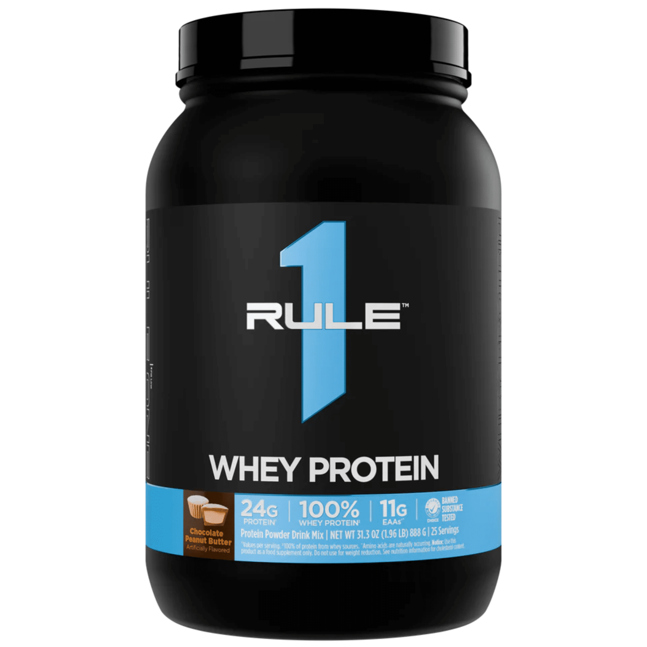 Rule 1 protein powder, 2lb size, Chocolate Peanut Butter flavor