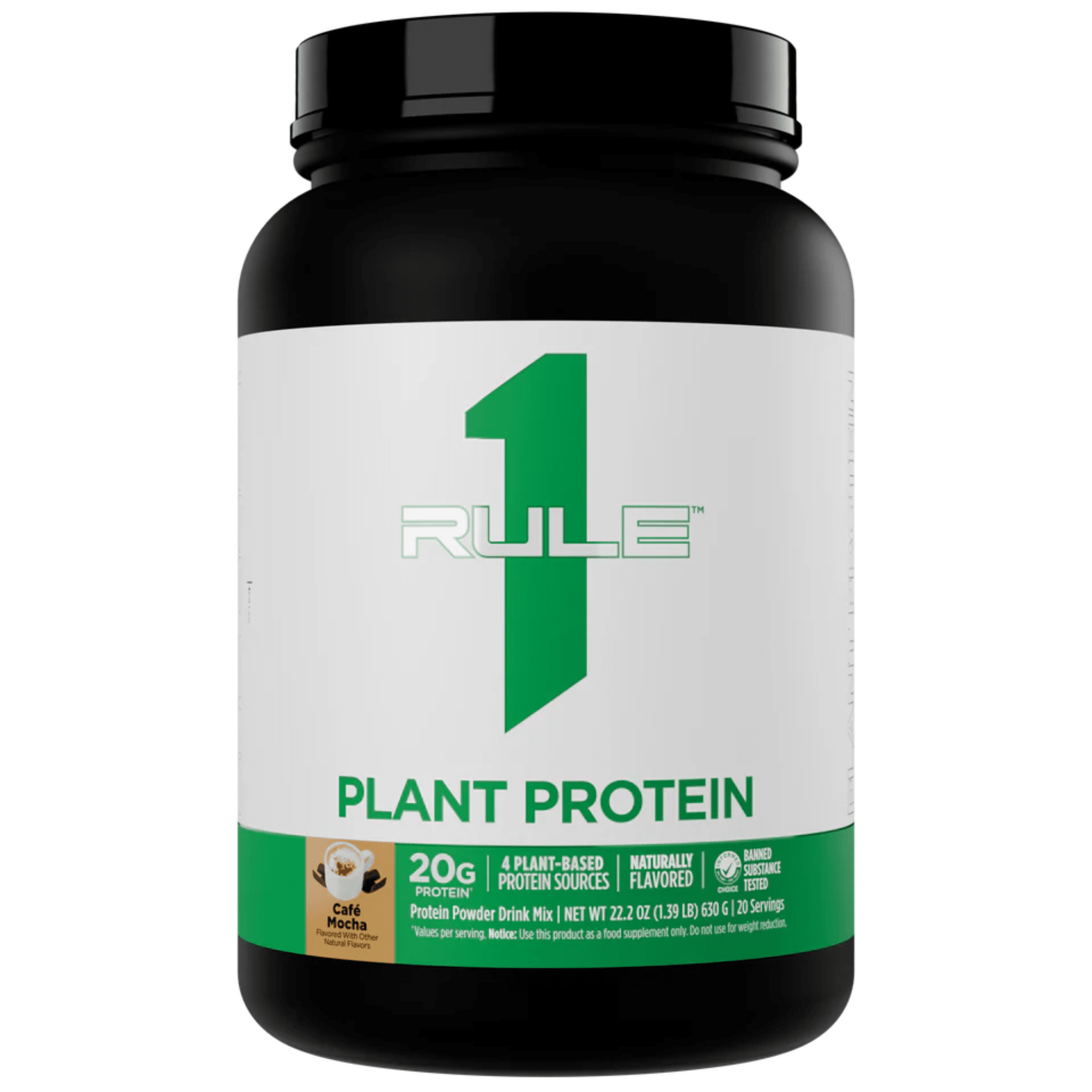 Rule One R1 Plant Protein, Cafe Mocha flavor