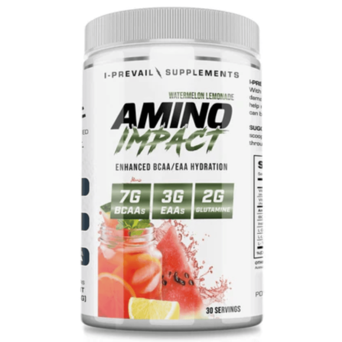 I Prevail Amino Impact, 30sv size, Watermelon Lemonade flavor