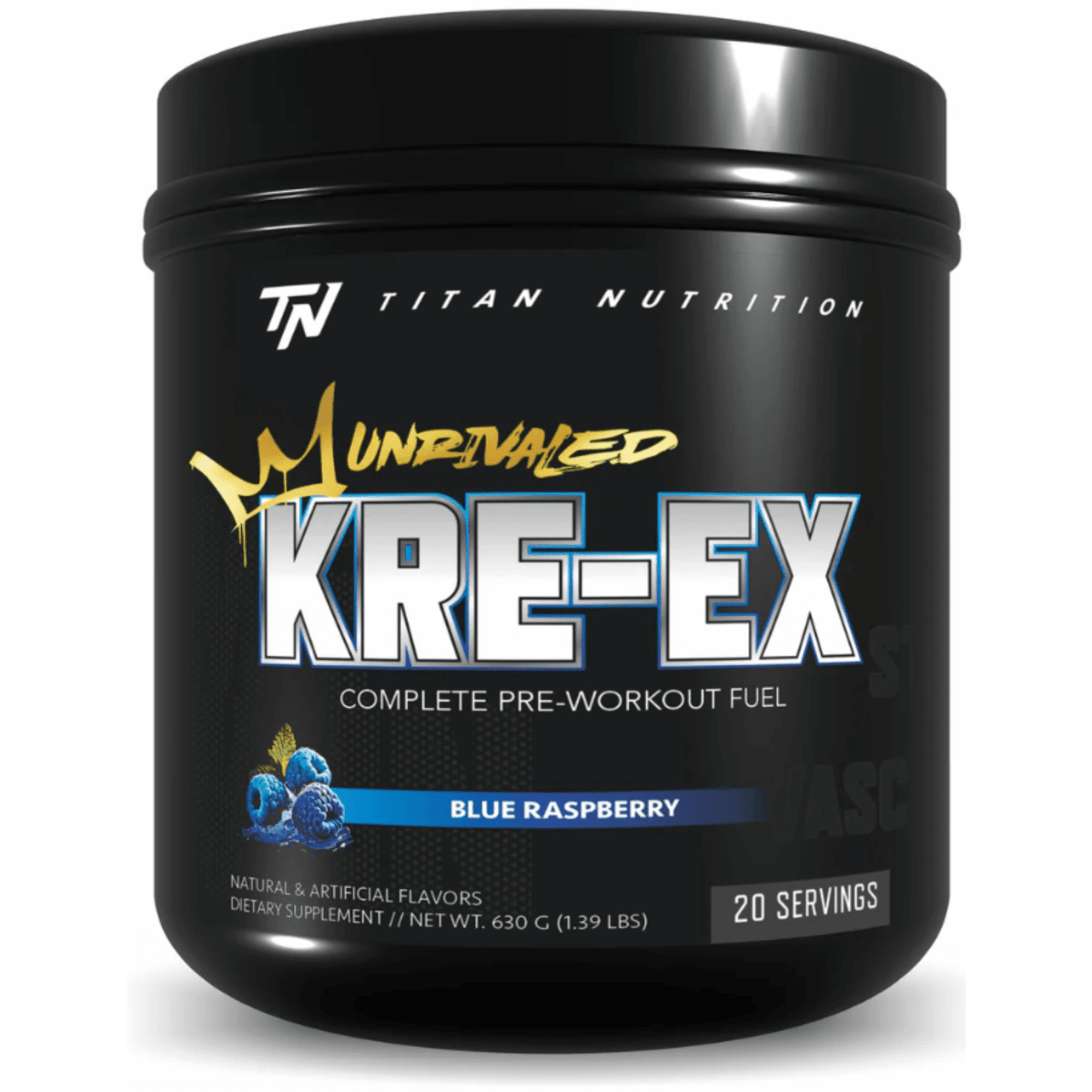Titan Nutrition KRE-EX supplement facts panel