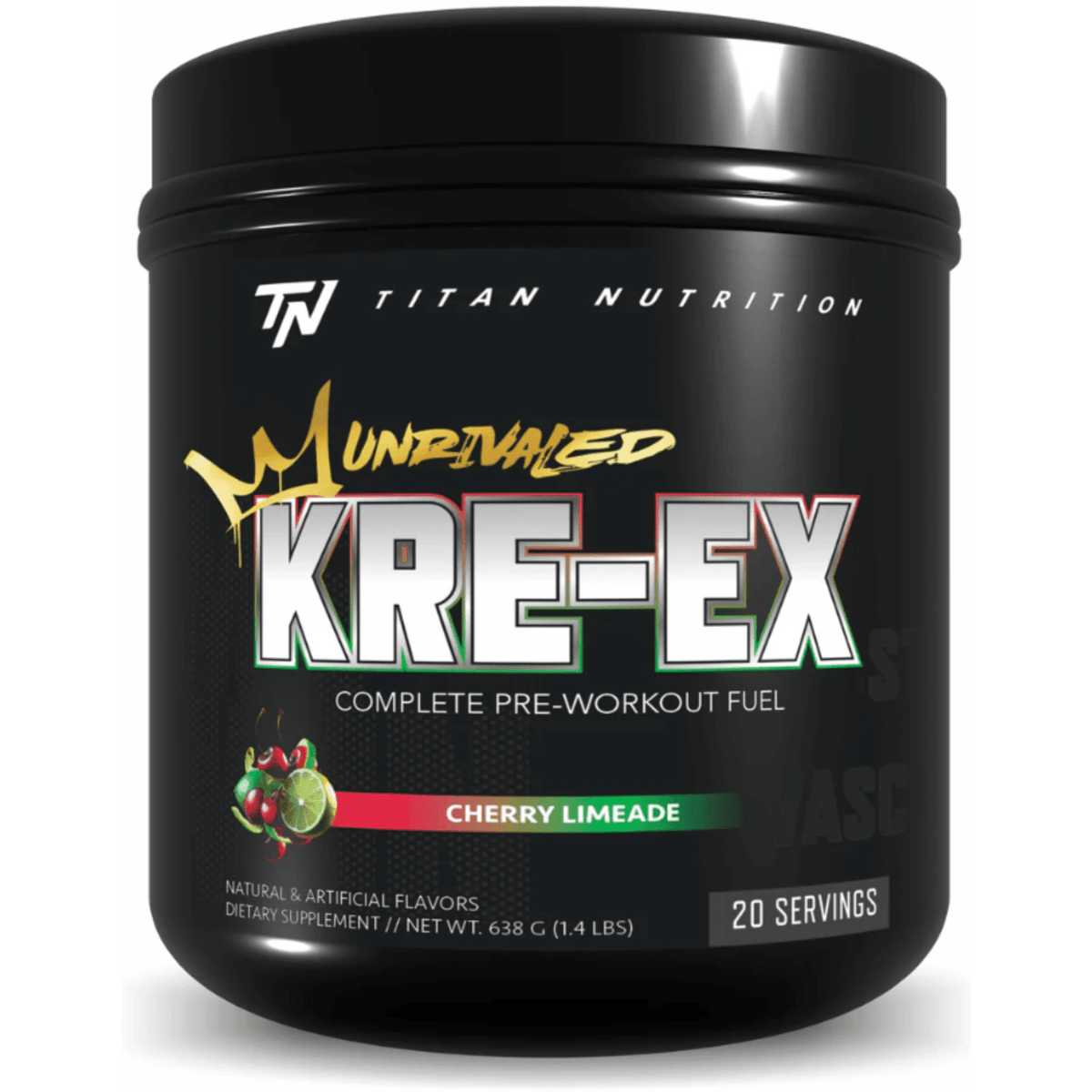 Titan Nutrition KRE-EX supplement facts panel
