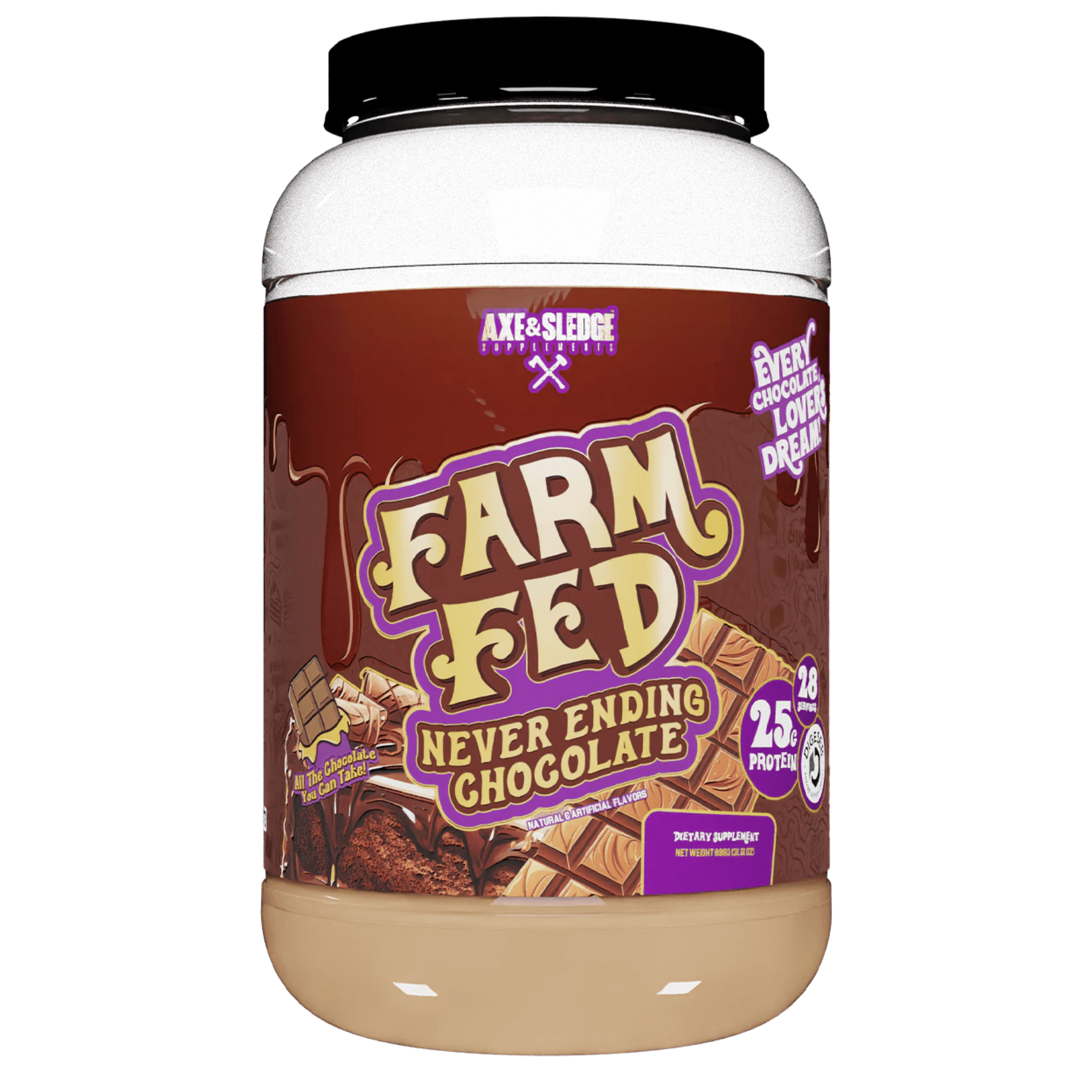 Axe & Sledge Farm Fed supplement facts panel