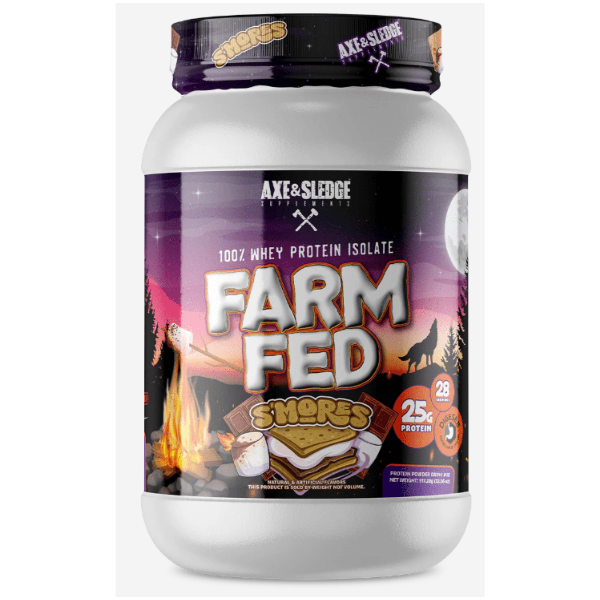 Axe & Sledge Farm Fed supplement facts panel