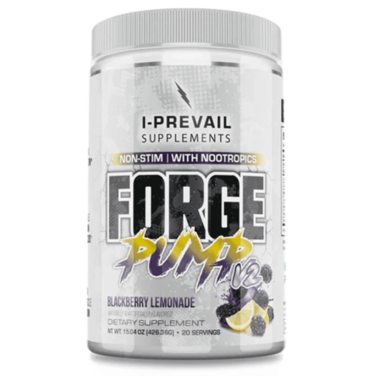 I-Prevail Forge Pump V2 supplement facts panel