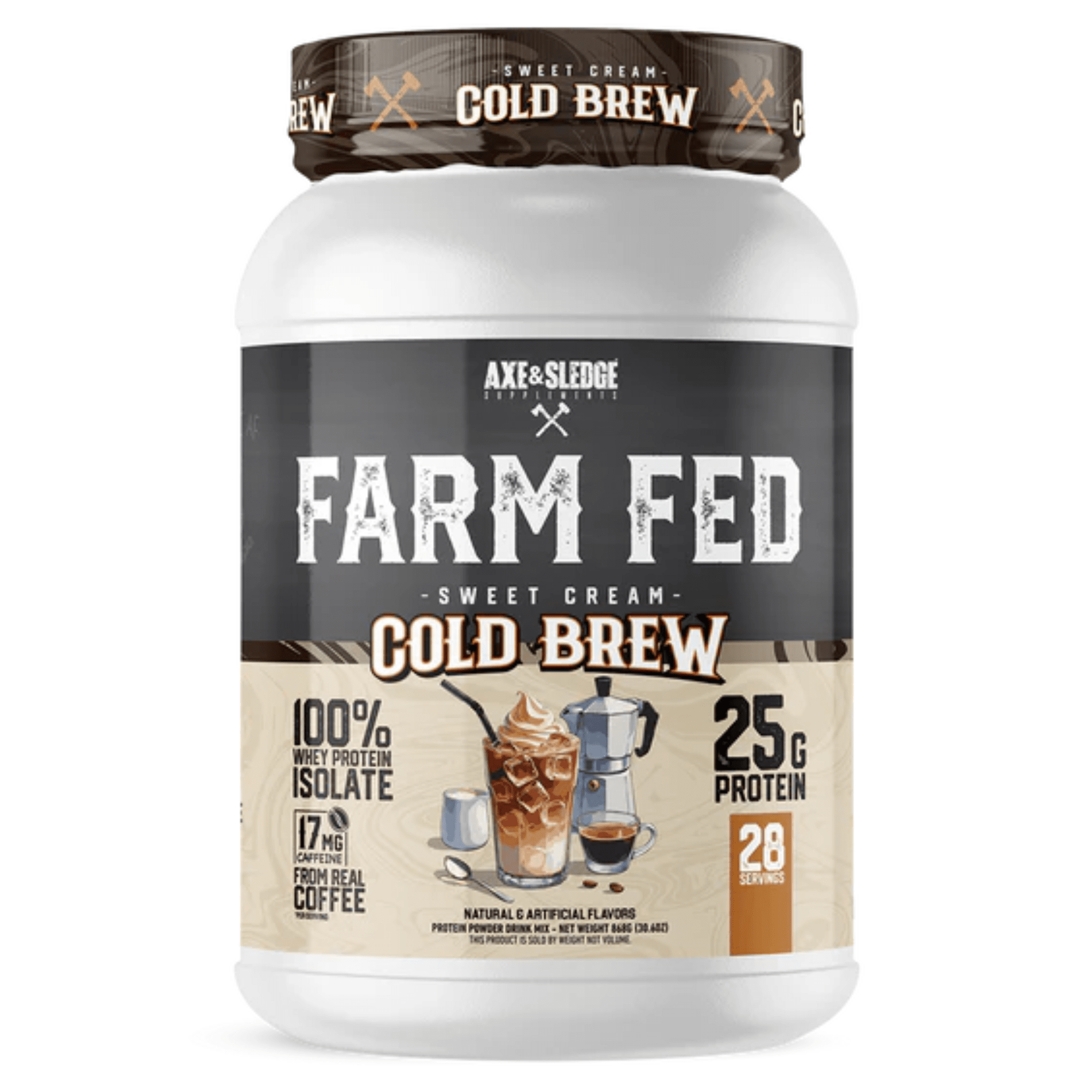Axe & Sledge Farm Fed supplement facts panel