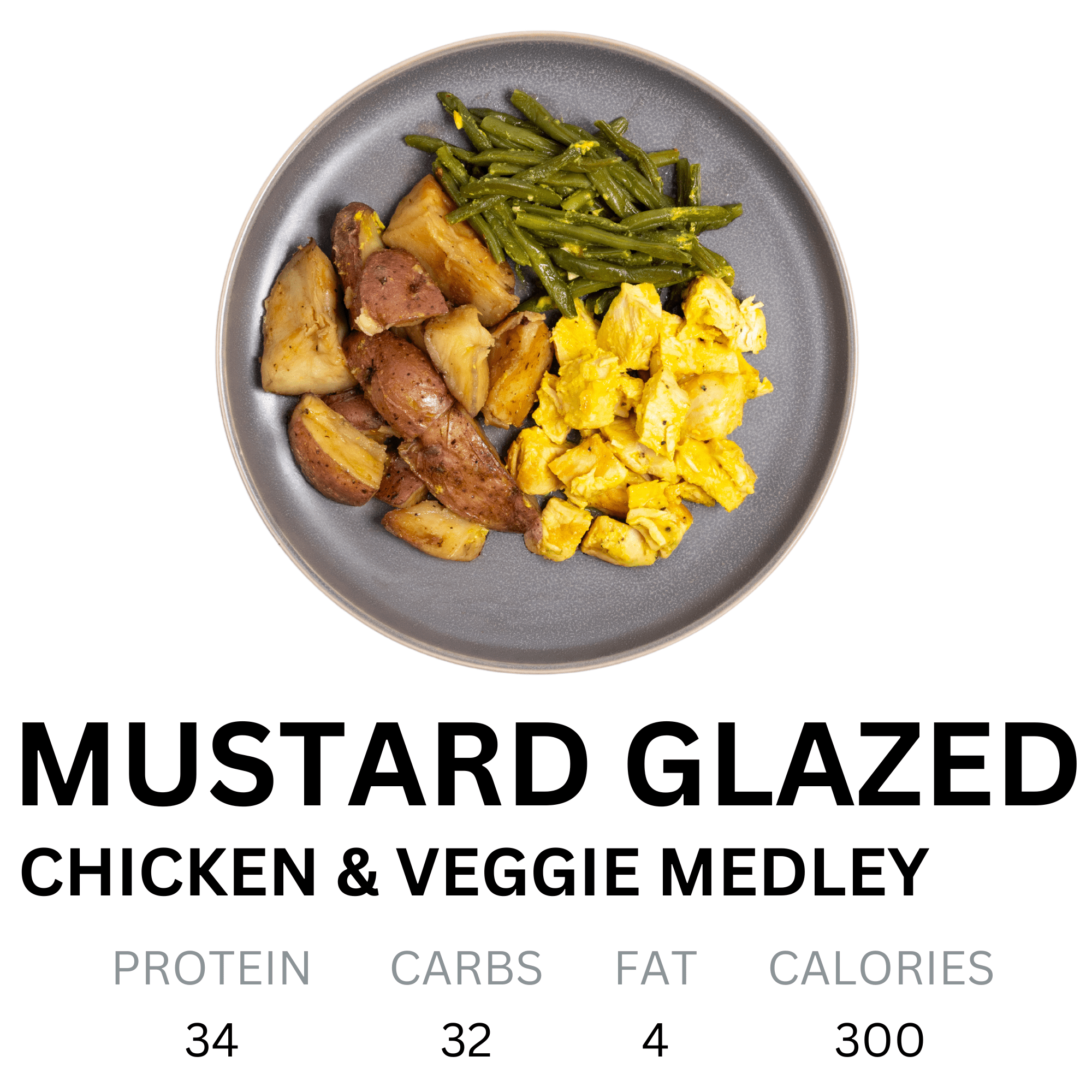 Mustard Glazed Chicken & Veggie Medley