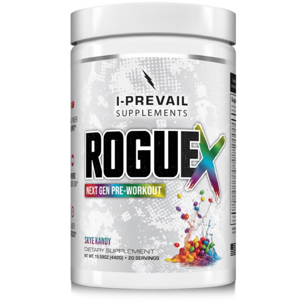 I Prevail Rogue X pre-workout powder, Skye Kandy flavor