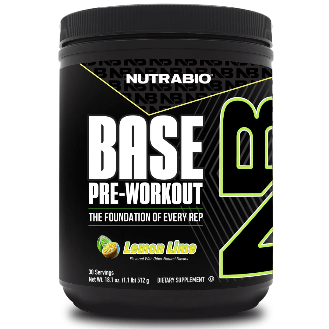Nutra Bio Base Pre pre-workout powder, Lemon Lime flavor