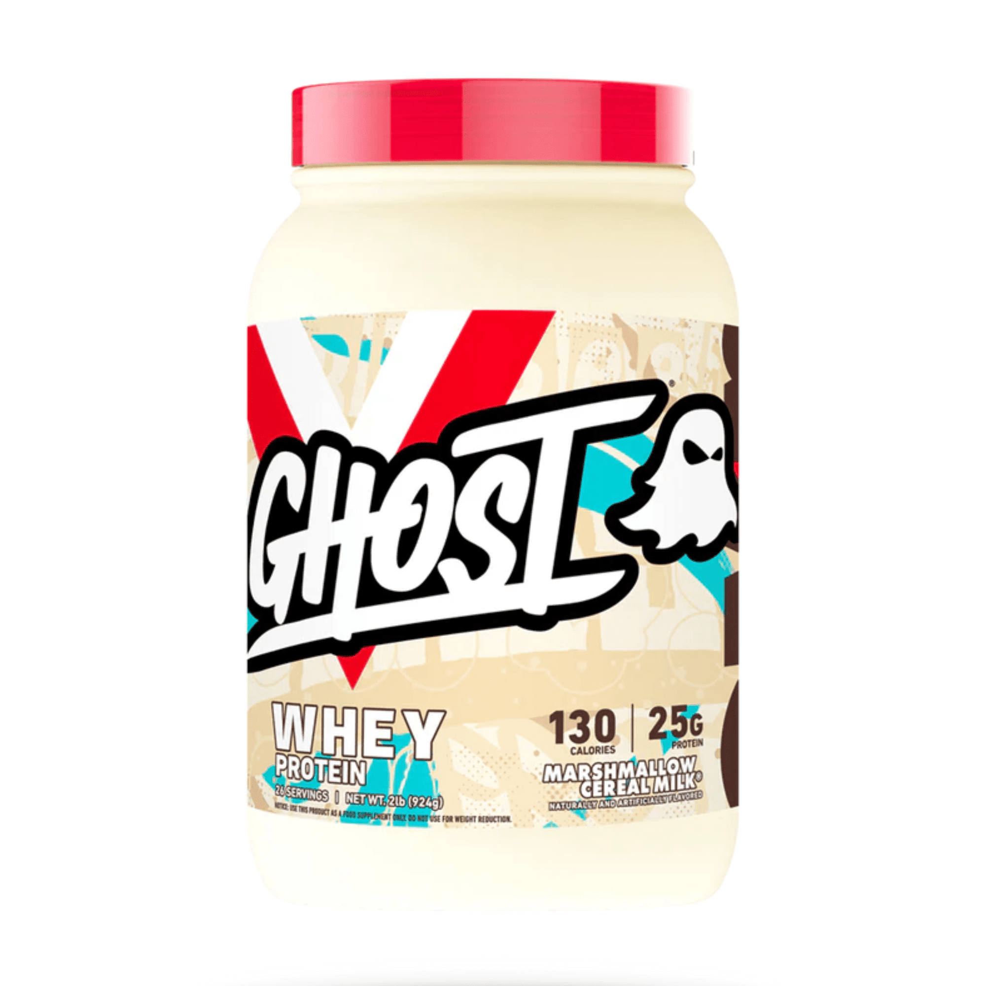 Ghost Whey protein powder, 2lb size, Marshmallow Cereal Milk flavor