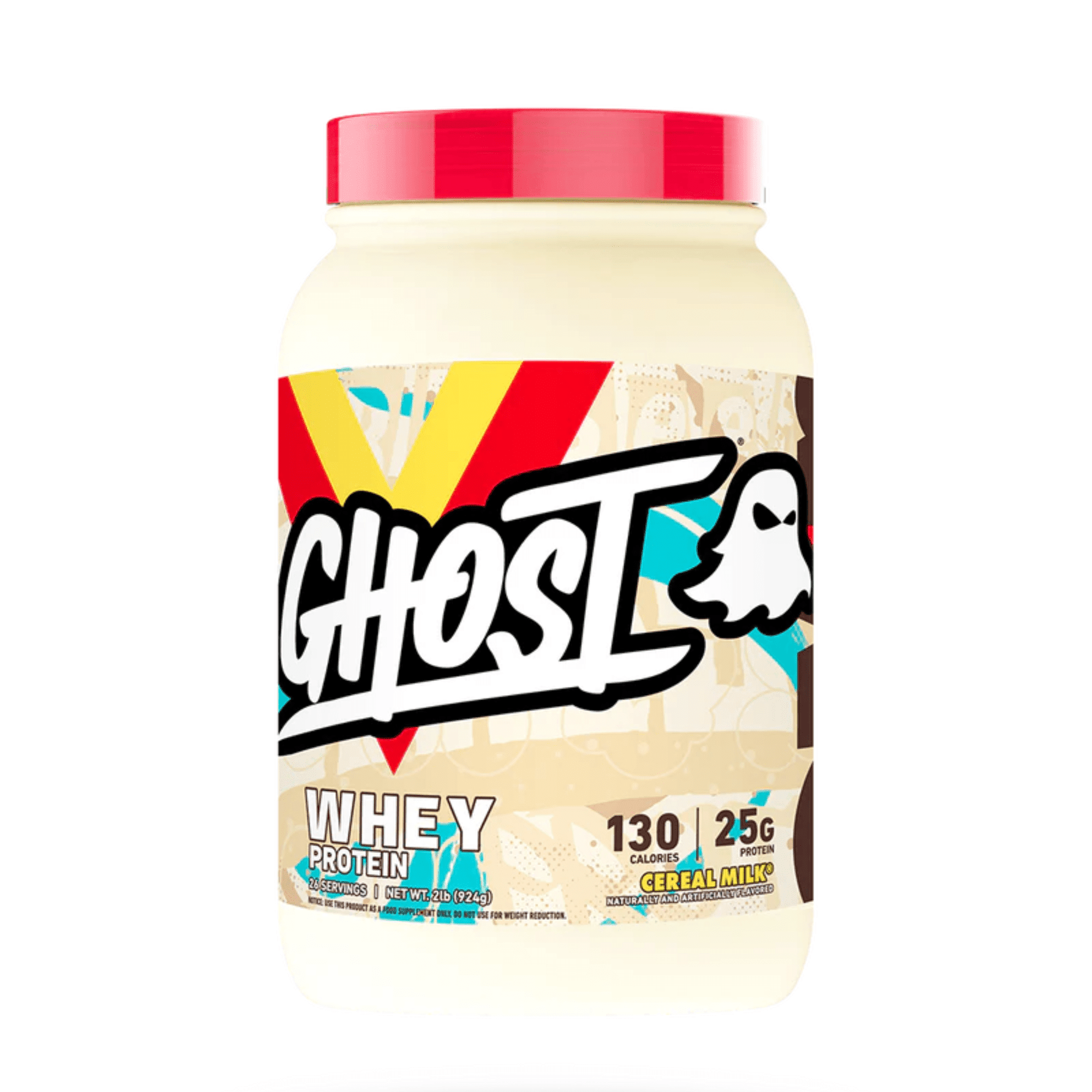 Ghost Whey protein powder, 2lb size, Cereal Milk flavor
