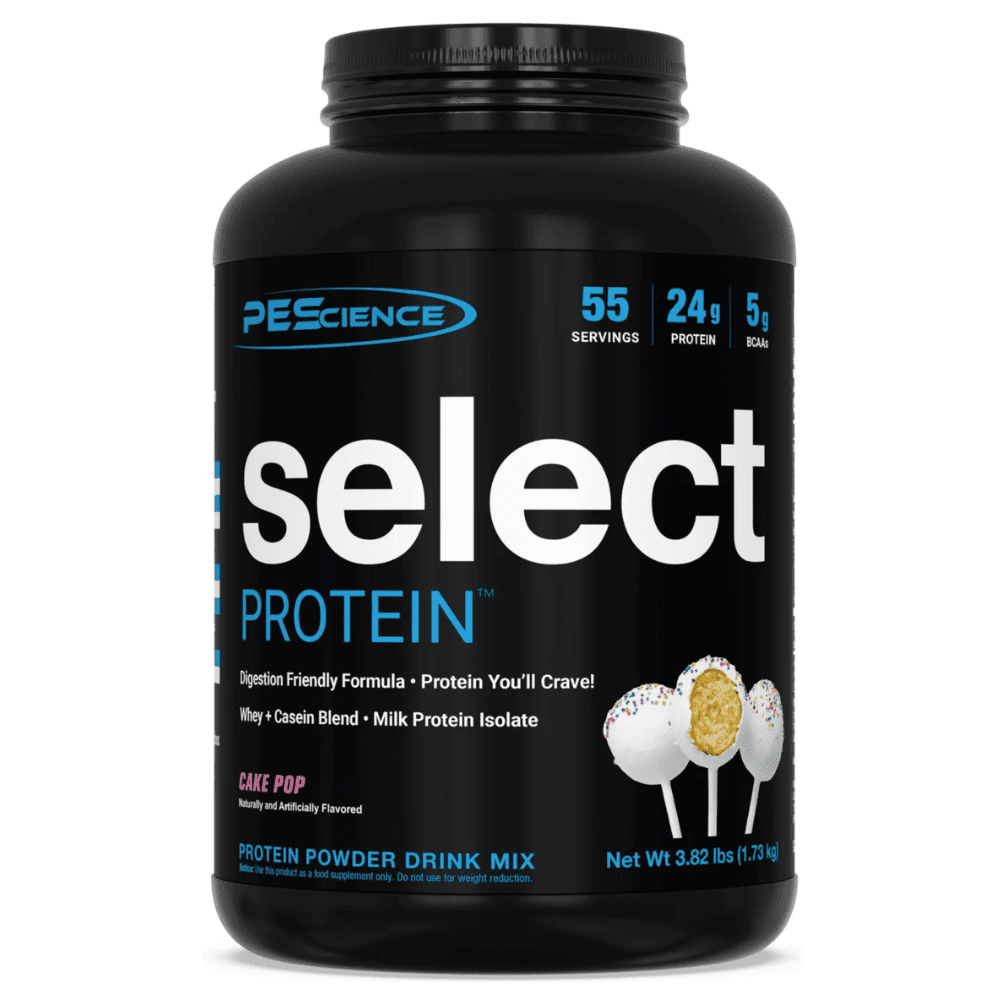 PES Select protein powder, 4lb size, Cake Pop flavor