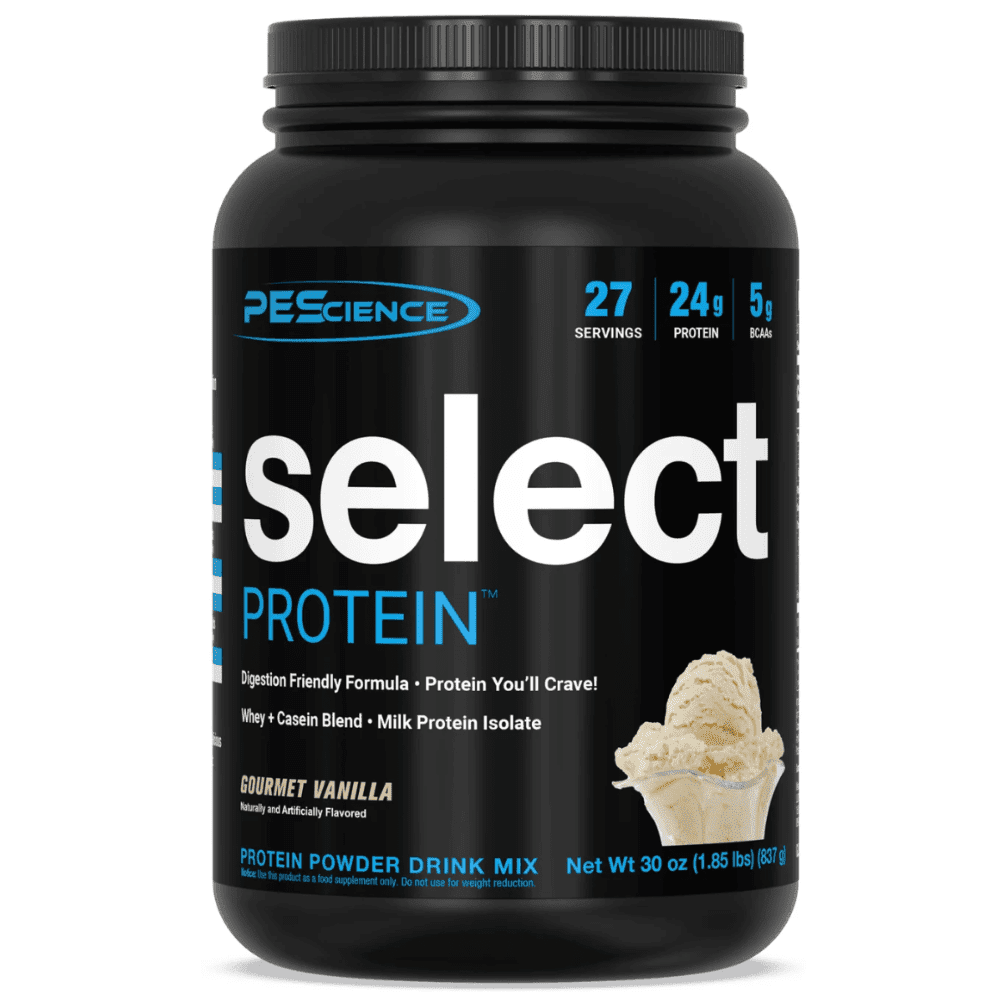 PES Select protein powder, 1.85lb size, Vanilla flavor