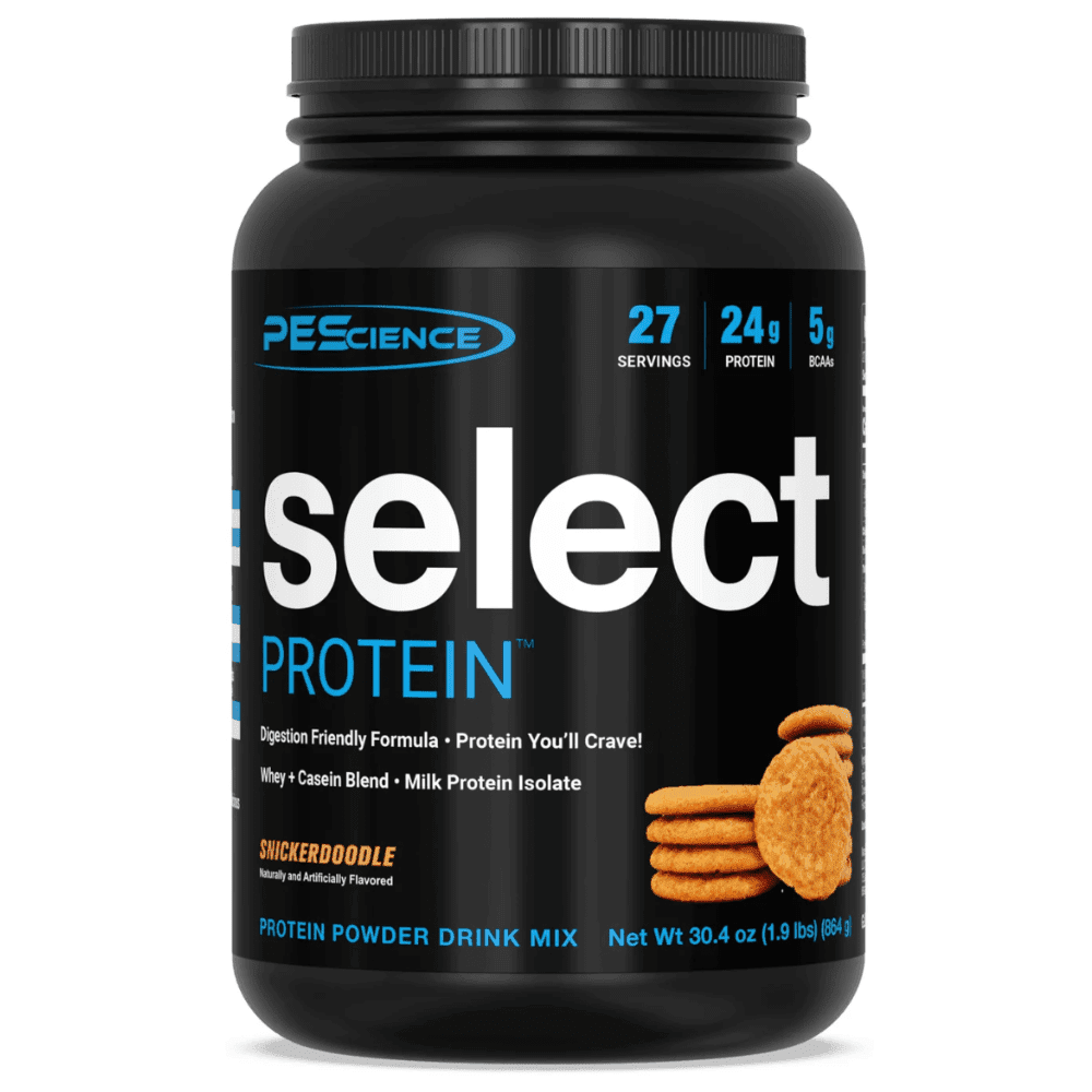 PES Select protein powder, 1.85lb size, Snicker Doodle flavor