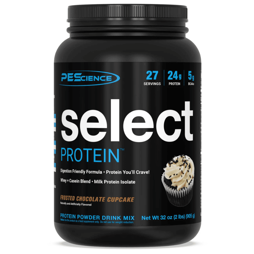 PES Select protein powder, 1.85lb size, Chocolate Cupcake flavor
