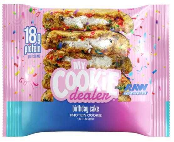 My Cookie Dealer Protein Cookie, 12ct size, Birthday Cake flavor