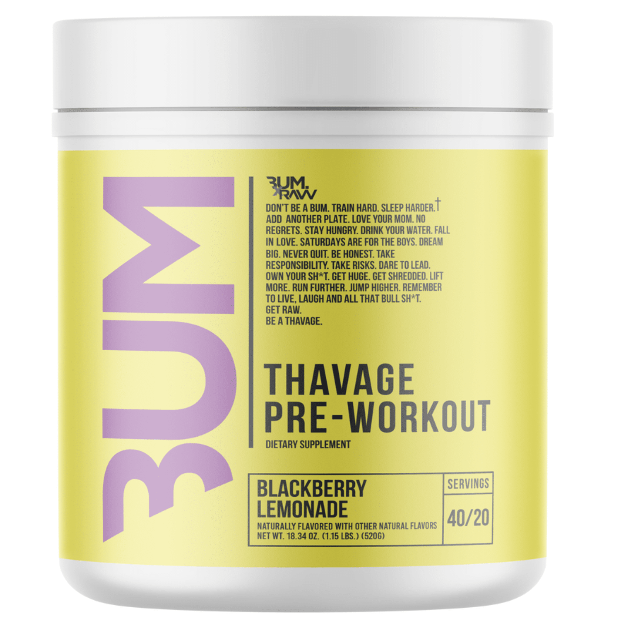 CBUM Thavage Pre Workout