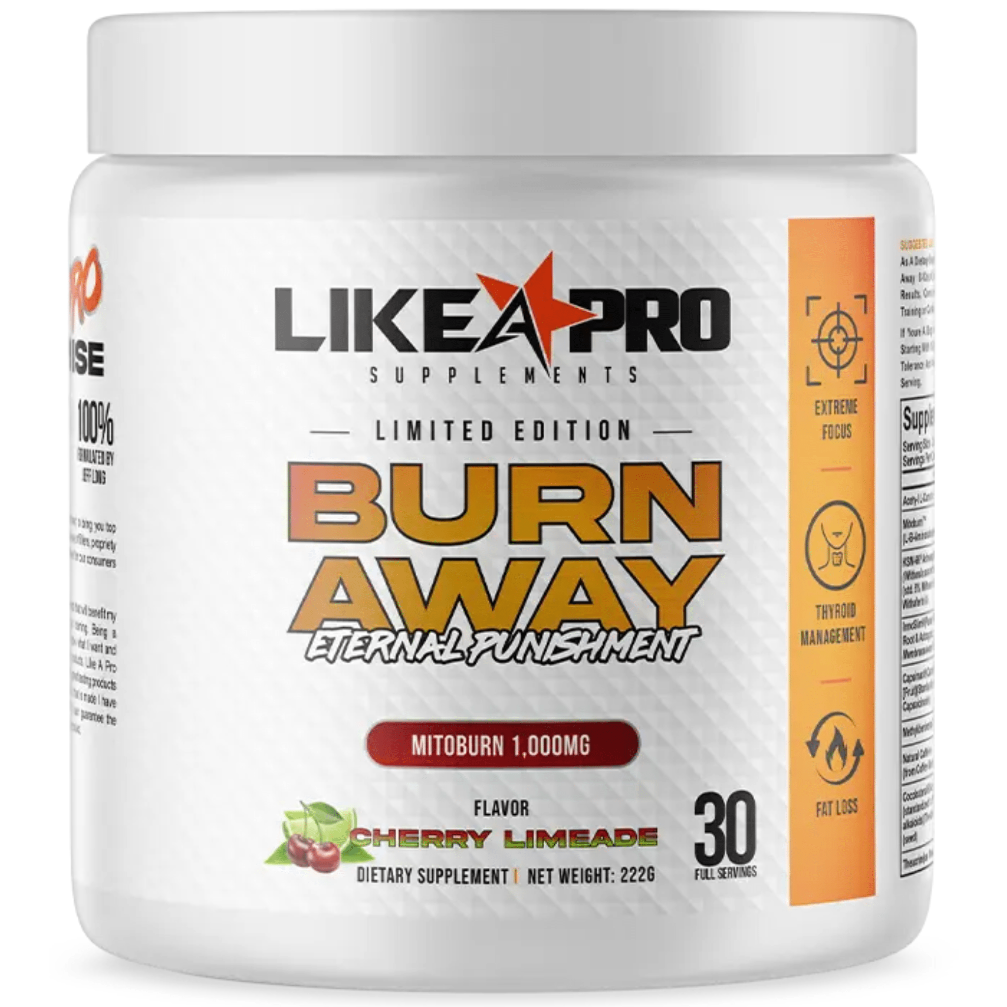 Like A Pro Supplements Burn Away Powder