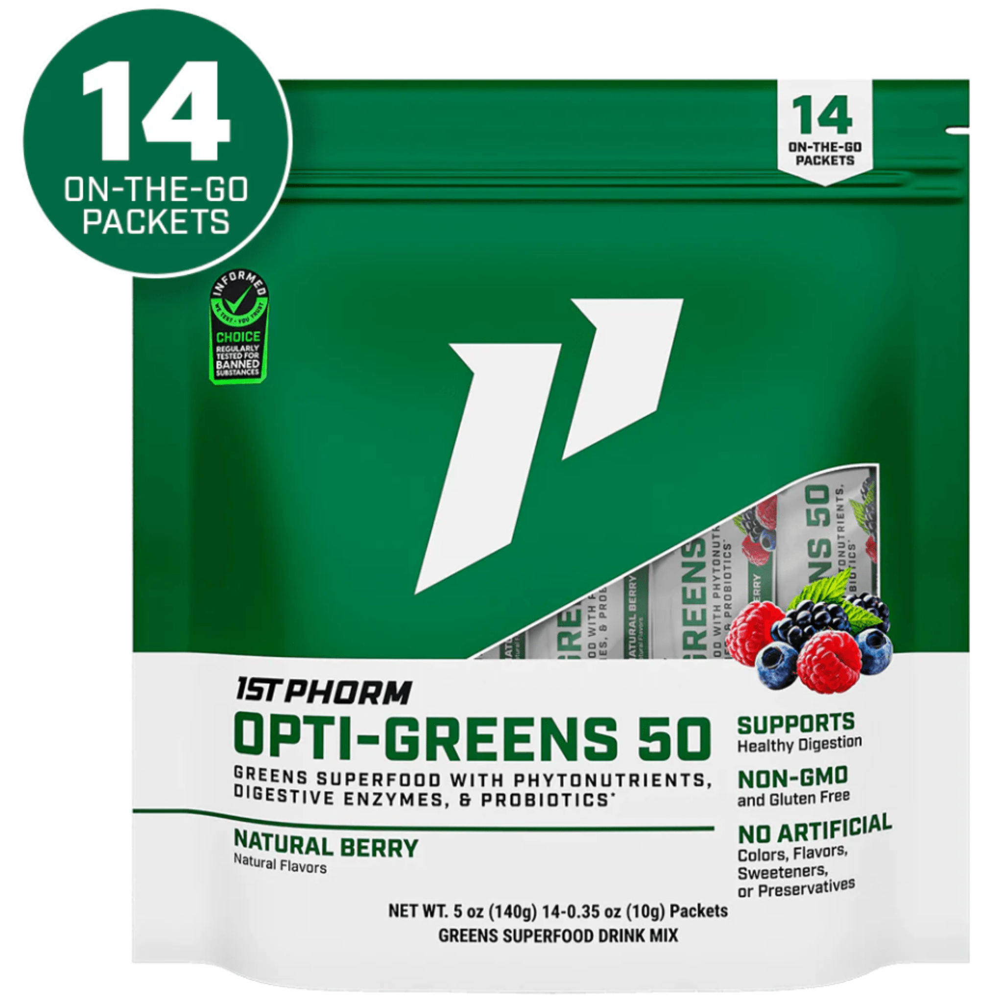 1st Phorm Opti Greens Stick Packs