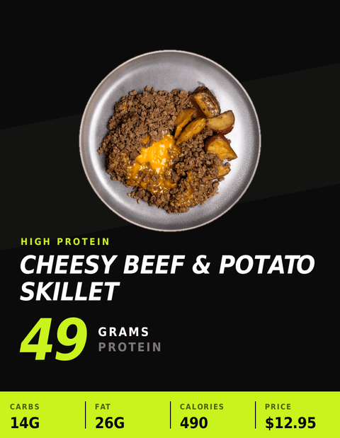 Cheesy Beef & Potato Skillet