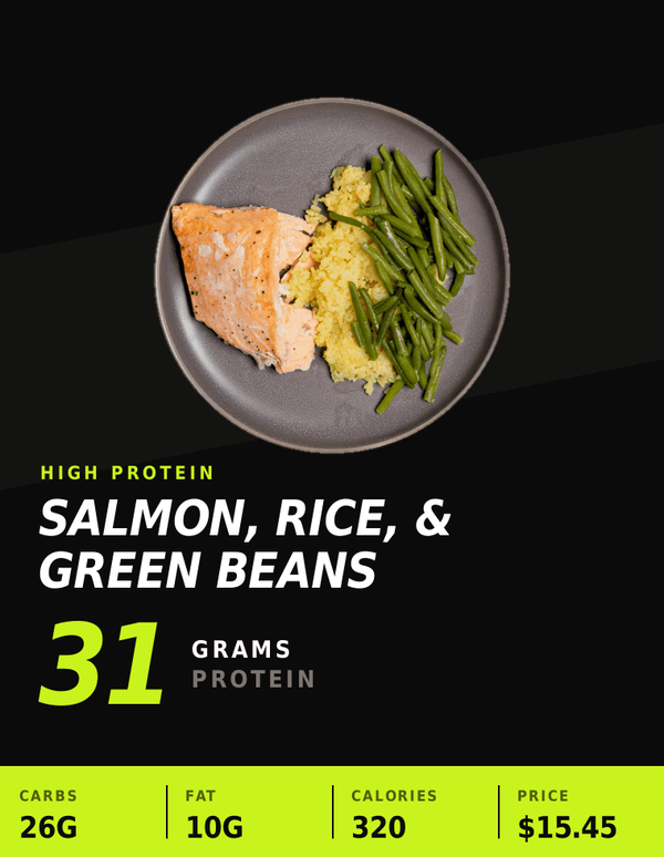 Salmon, Rice, & Green Beans