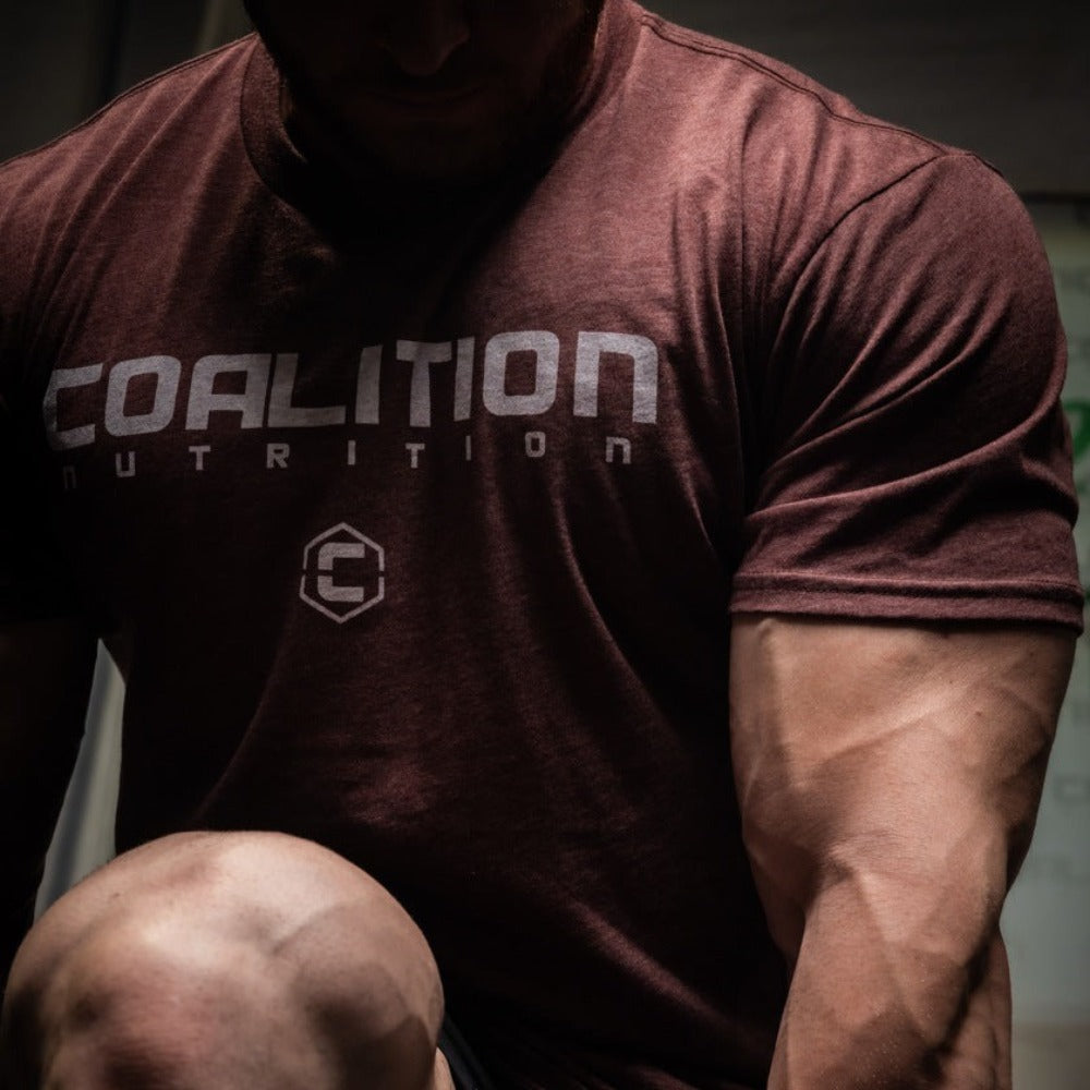 Coalition Nutrition Premium Logo Tee - Burgundy