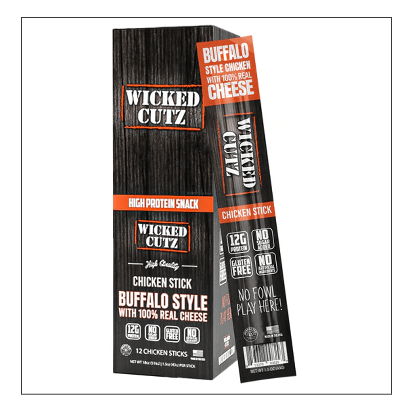 Buffalo Style Wicked Cutz Beef Sticks Coalition Nutrition