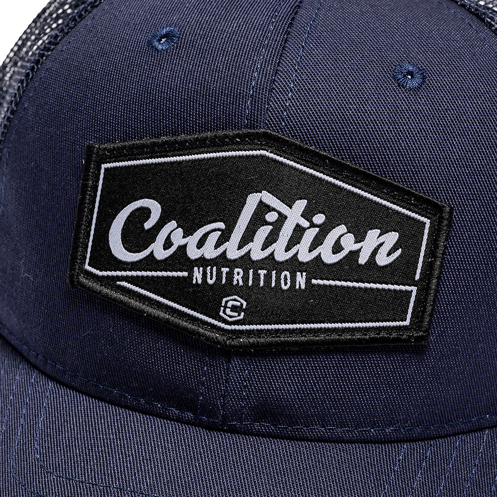 Coalition Nutrition USA Made Trucker Hat Blue