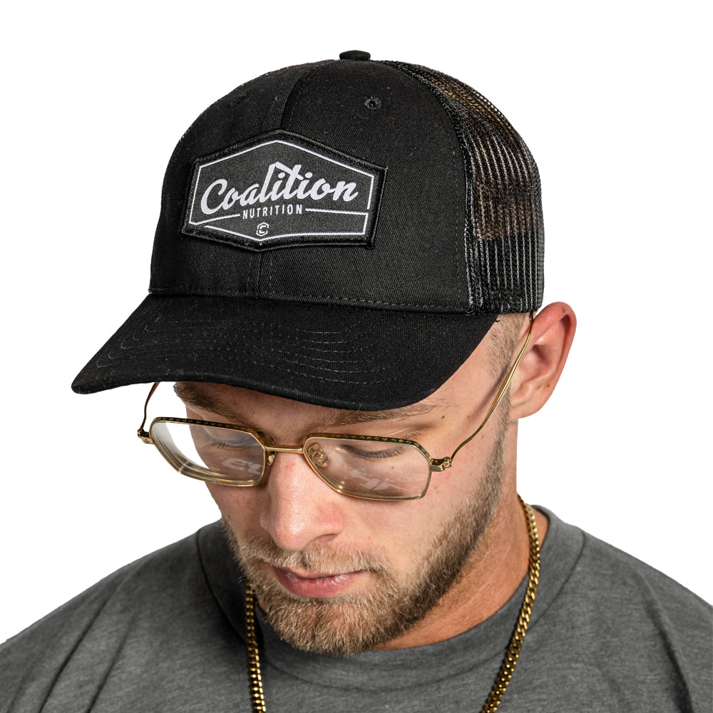 Coalition Nutrition USA Made Trucker Hat Black