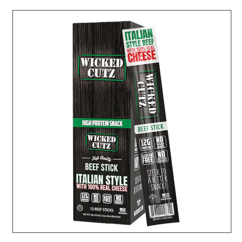 Italian Style Wicked Cutz Beef Sticks Coalition Nutrition