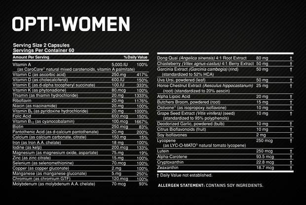 CoalitionNutrition,Optimum Nutrition - Opti Women - CoalitionNutrition