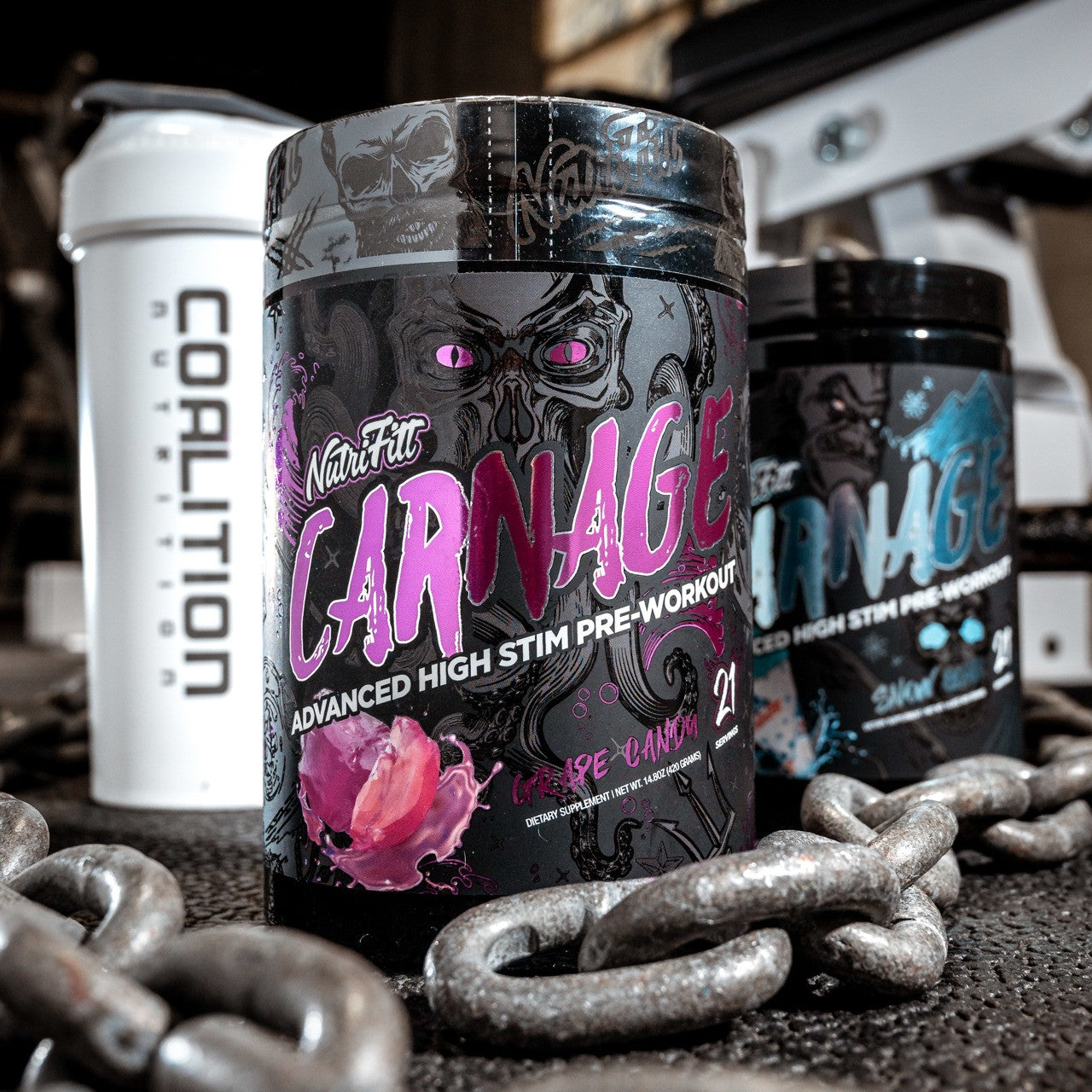 Nutrifitt Carnage High stim pre workout Coalition Nutrition 