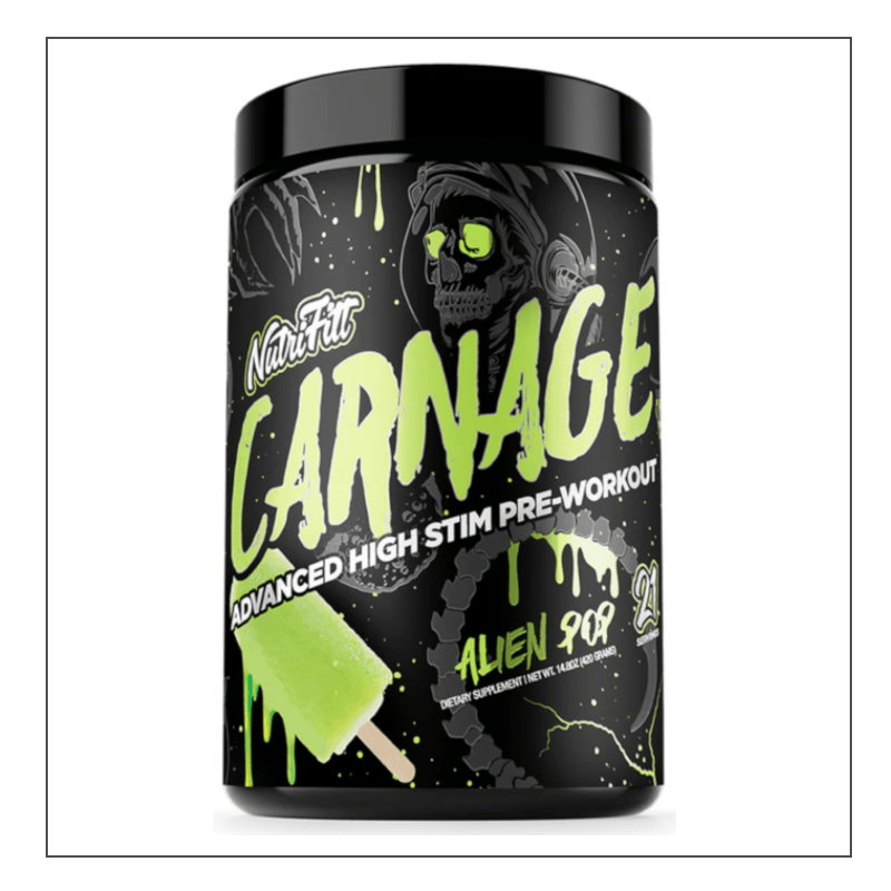 Alien Pop Nutrifitt Carnage High stim pre workout Coalition Nutrition 