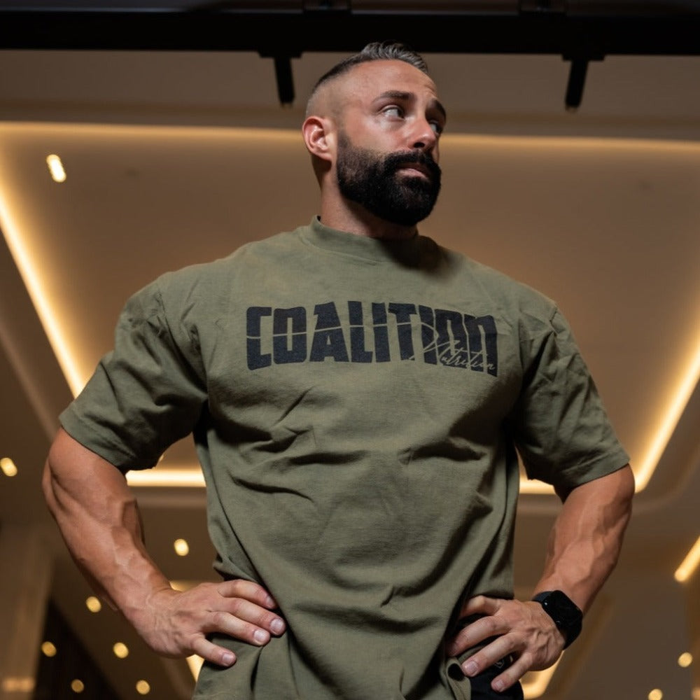 Coalition Nutrition Oversized Inspire Tee - Olive